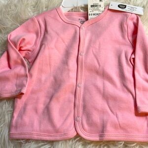 NWT first impressions by Macy’s snap closure, lightweight, pink cardigan
